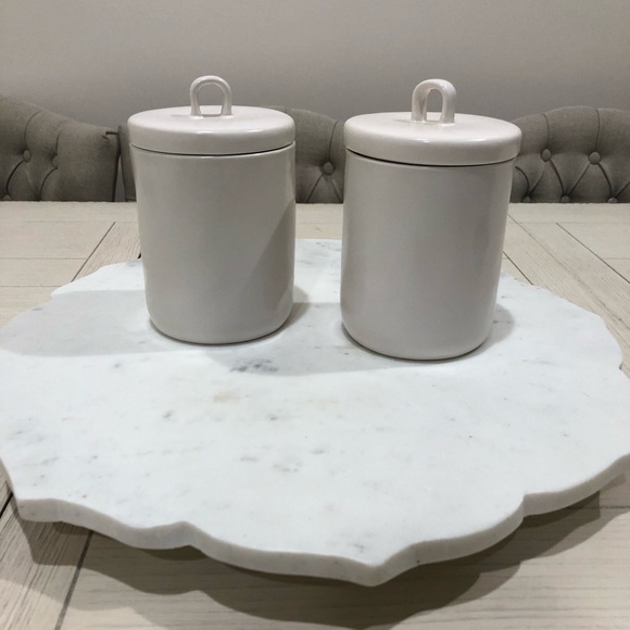 TWO Loop Top Rae Dunn Canisters crunchy goodies - Picture 7 of 8